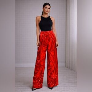 Glitz Beaute “Scarlet Liquid Luxe Pants”